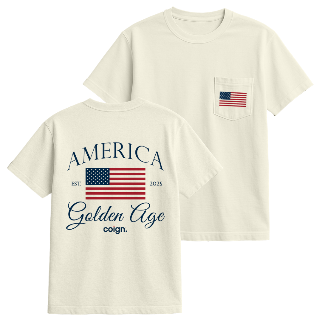 America Golden Age Pocket Tee