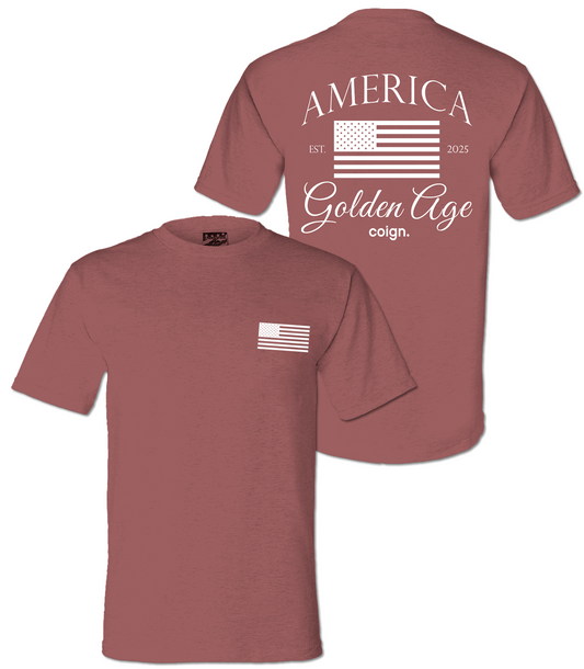Red America Golden Age Freedom Legacy Tee