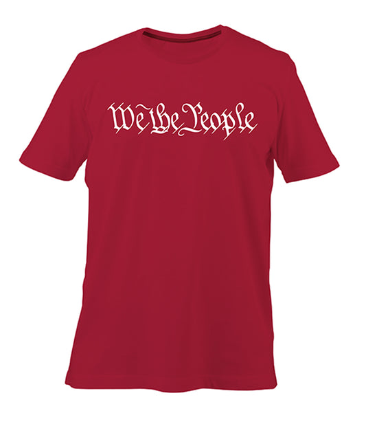 We The People Classic Tee (Arkansas Red and White)