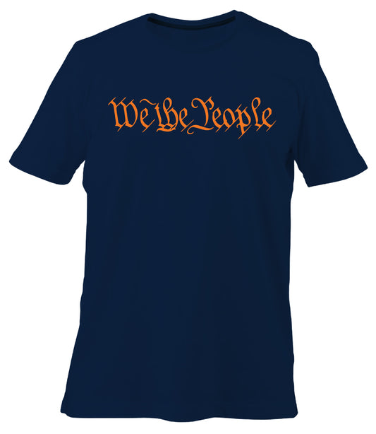 We The People Classic Tee (Blue and Orange)