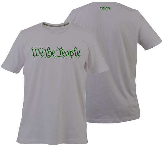 We The People Classic Tee (Grey with Darker Green)