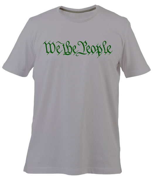 We The People Classic Tee (Grey with Darker Green)