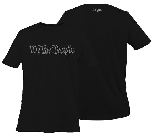 We The People Classic Tee (Black and Gray)