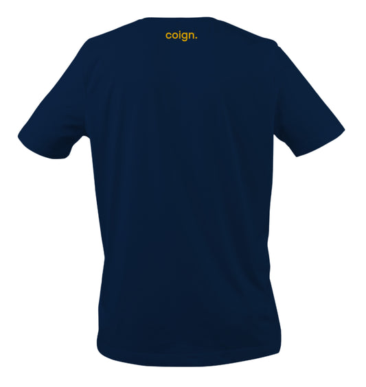 We The People Classic Tee (Navy with standard dome gold)
