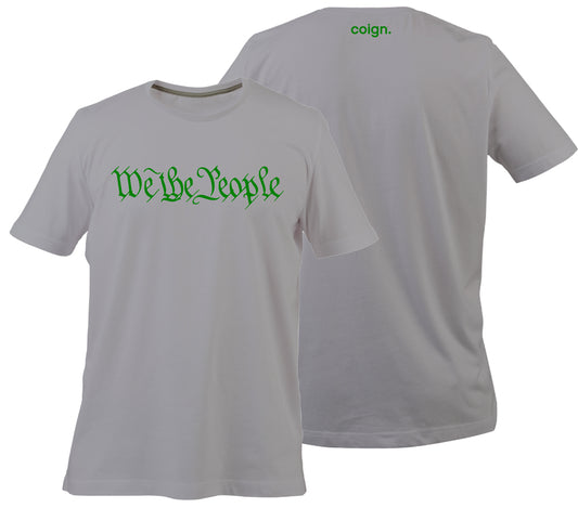 We The People Classic Tee (Gray and Green)