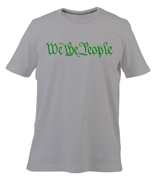 We The People Classic Tee (Gray and Green)