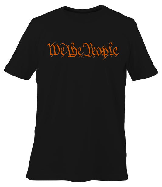 We The People Classic Tee (Black and Orange)