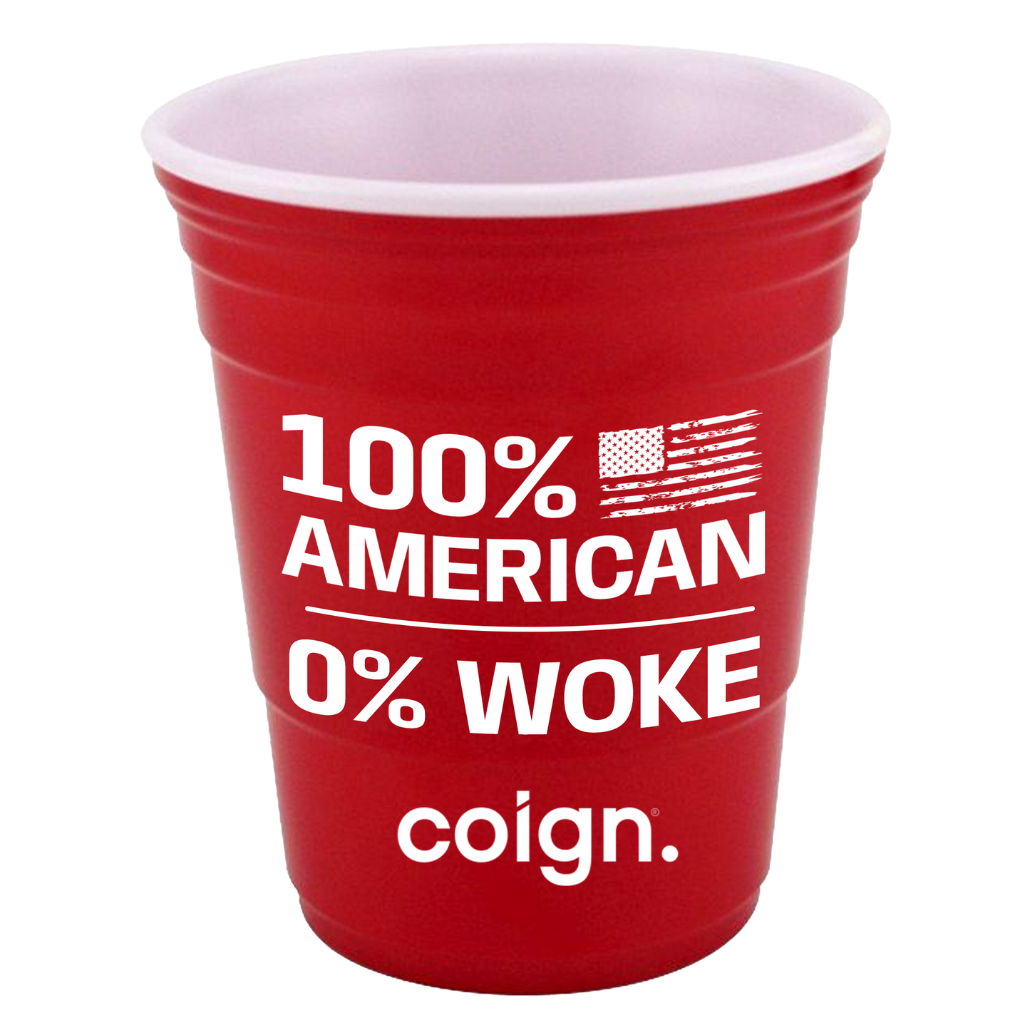 100% American reusable red party cup