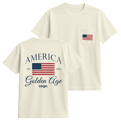 America Golden Age Pocket Tee