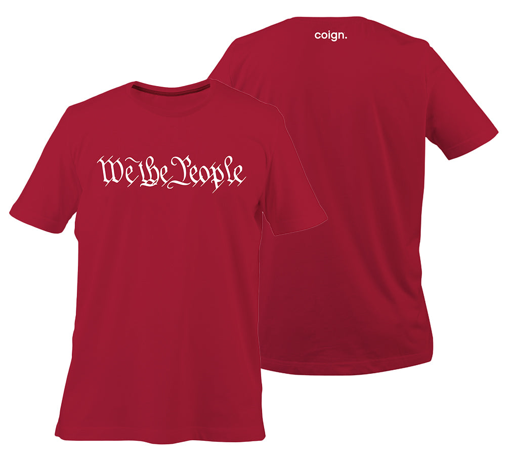 We The People Classic Tee (Red and White)