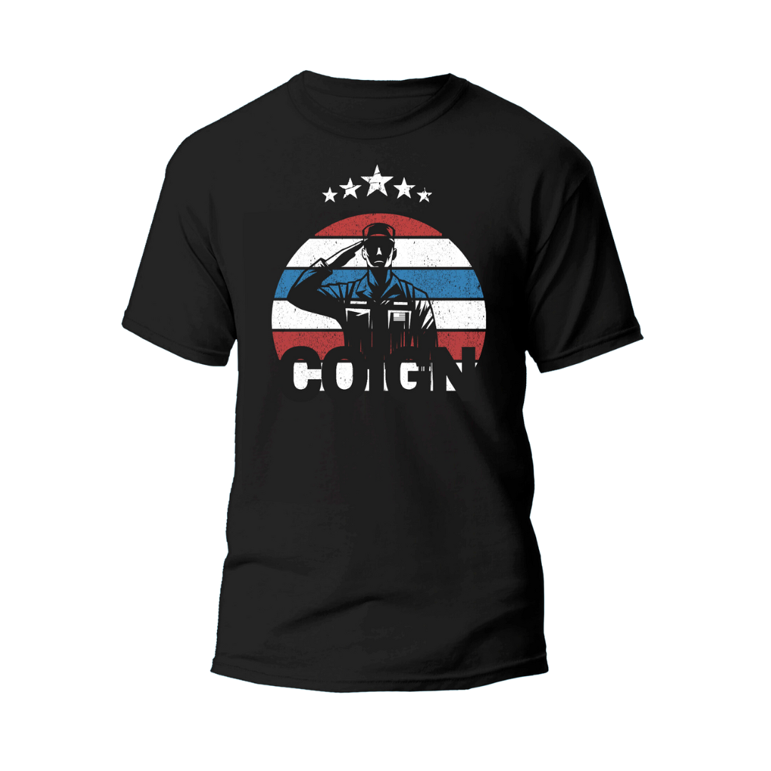 American Soldier Black T-Shirt