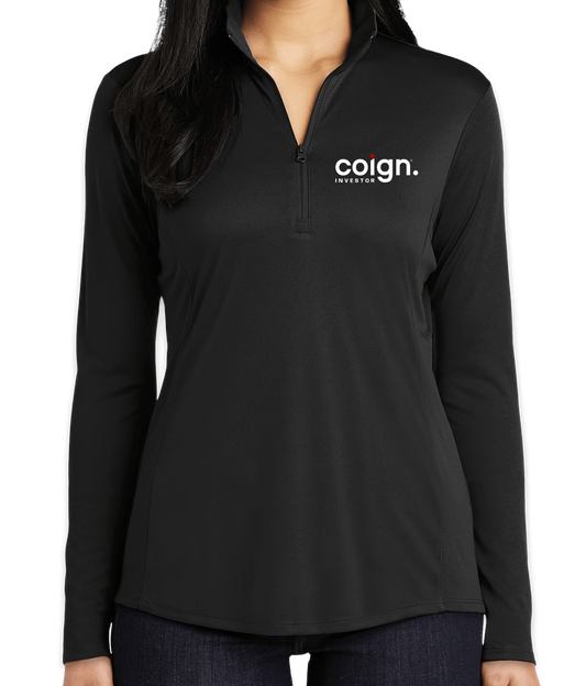 COIGN Investor Black  Quarter Zip