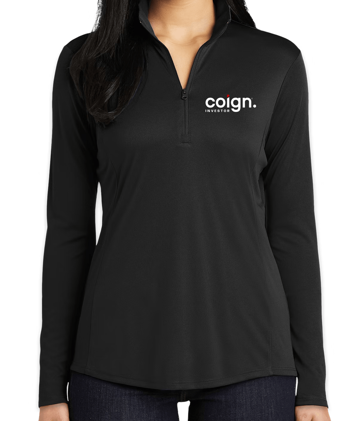 COIGN Investor Black  Quarter Zip