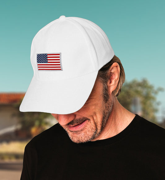 Embroidered USA Flag Hat