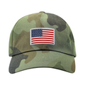 Embroidered USA Flag Hat Camo
