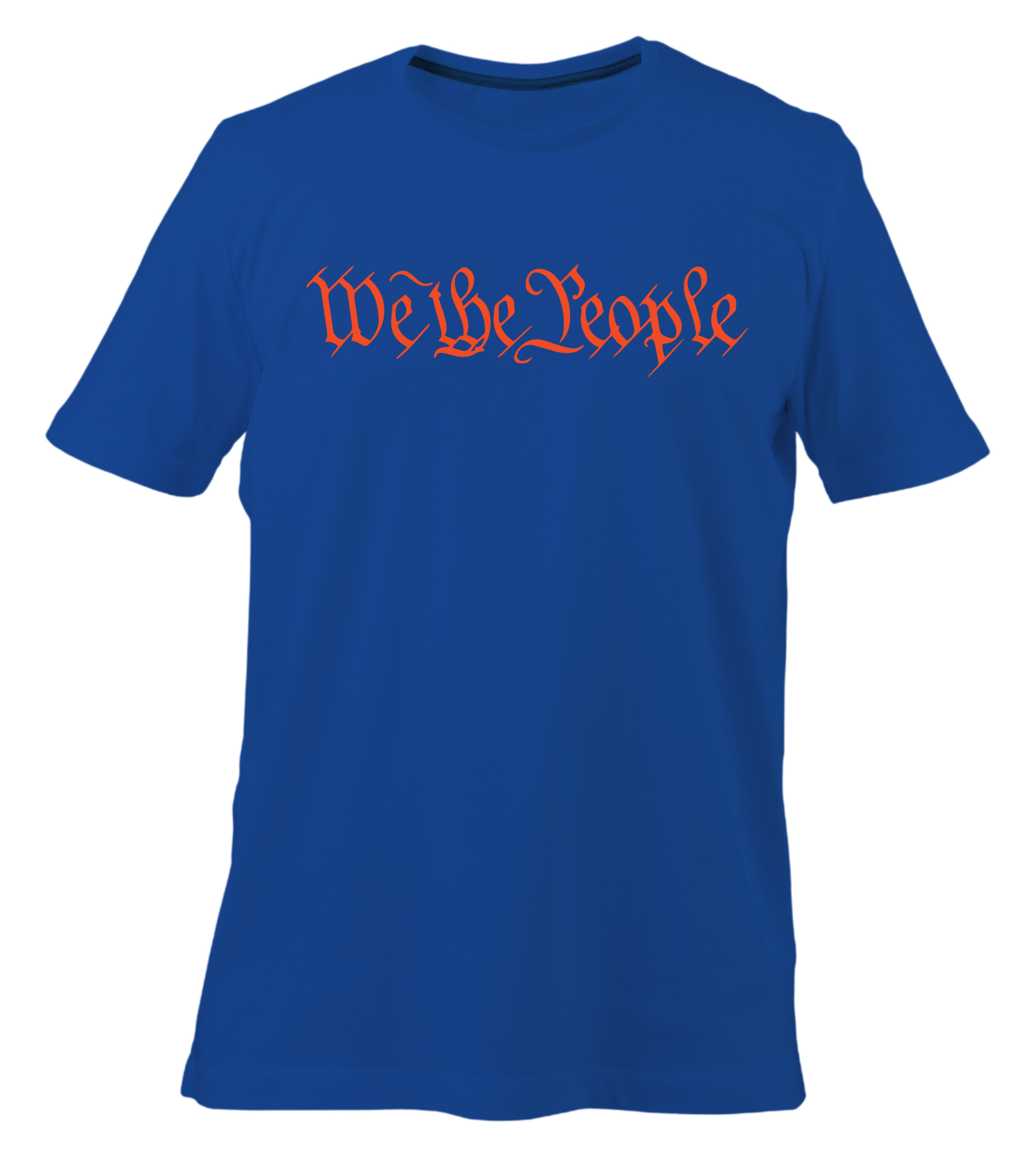 We The People Classic Tee (Royal Blue and Orange)
