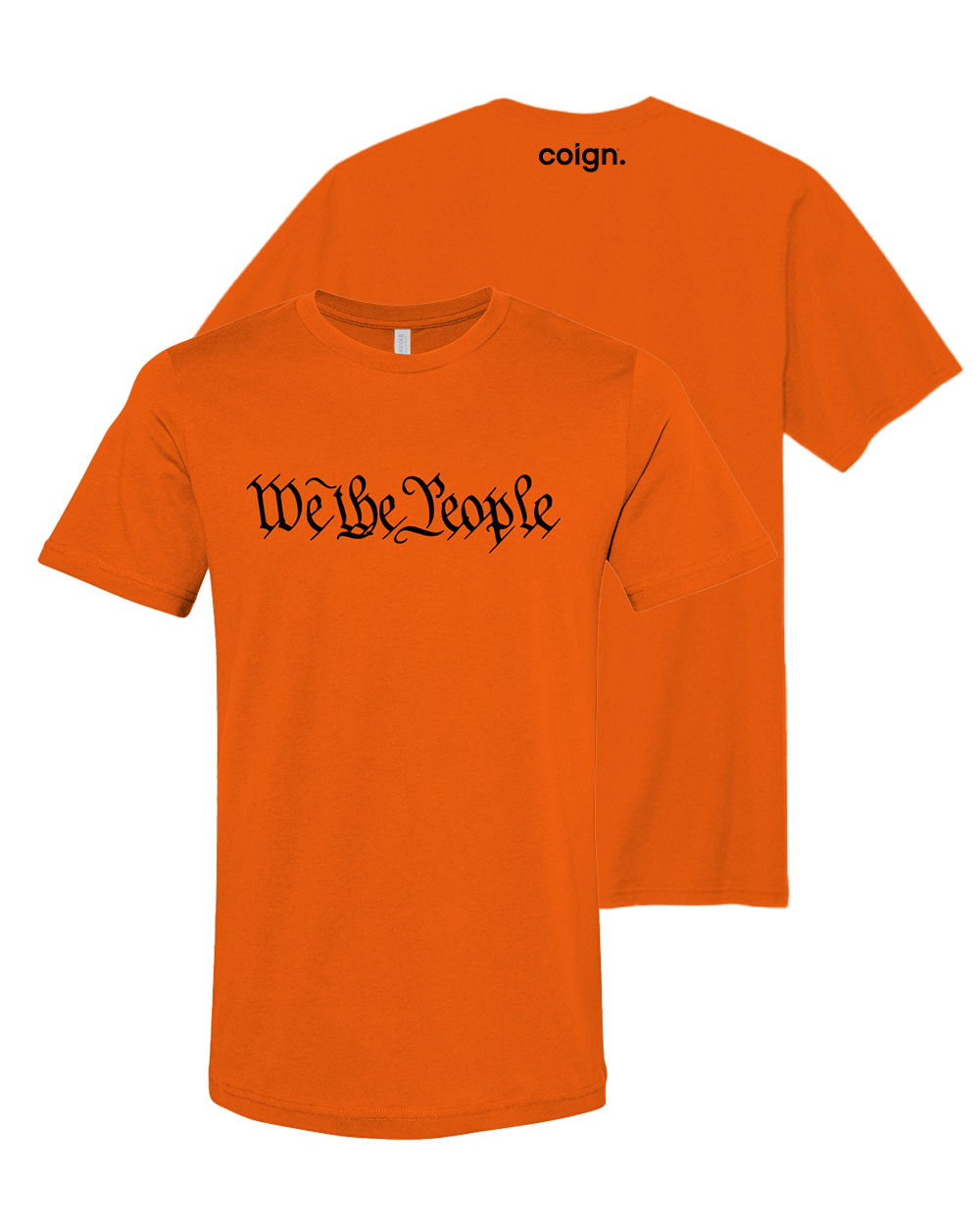 We The People Classic Tee HALLOWEEN EDITION (ORANGE & BLACK)