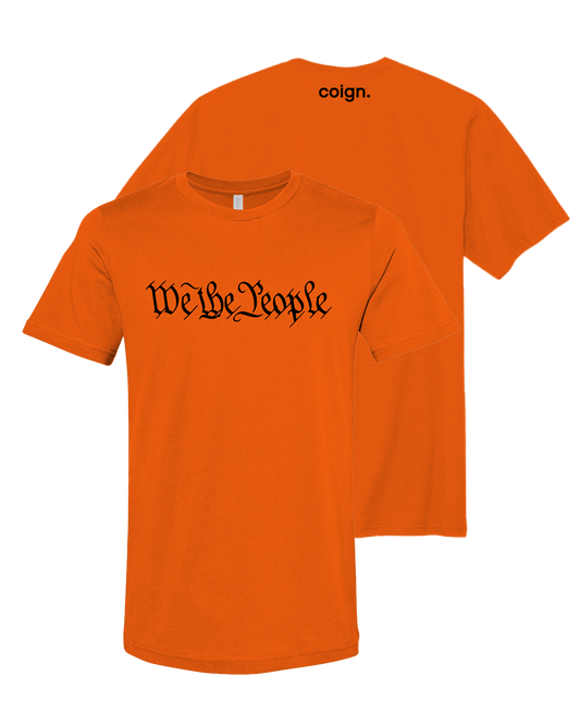 We The People Classic Tee HALLOWEEN EDITION (ORANGE & BLACK)