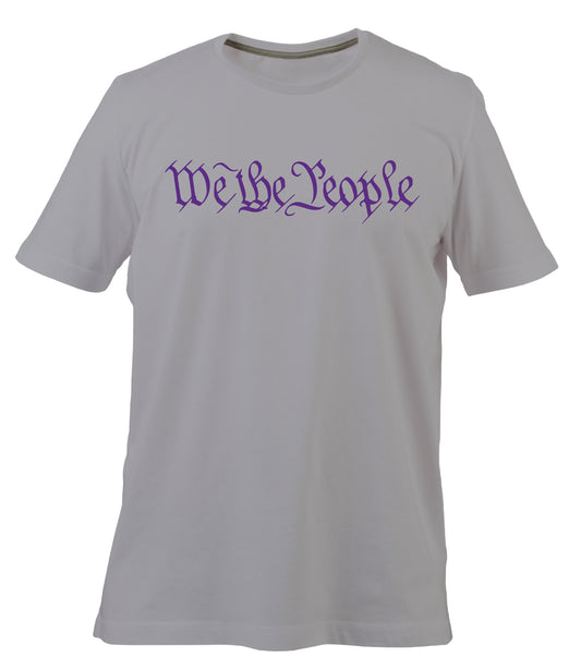 We The People Classic Tee (Gray and Purple)