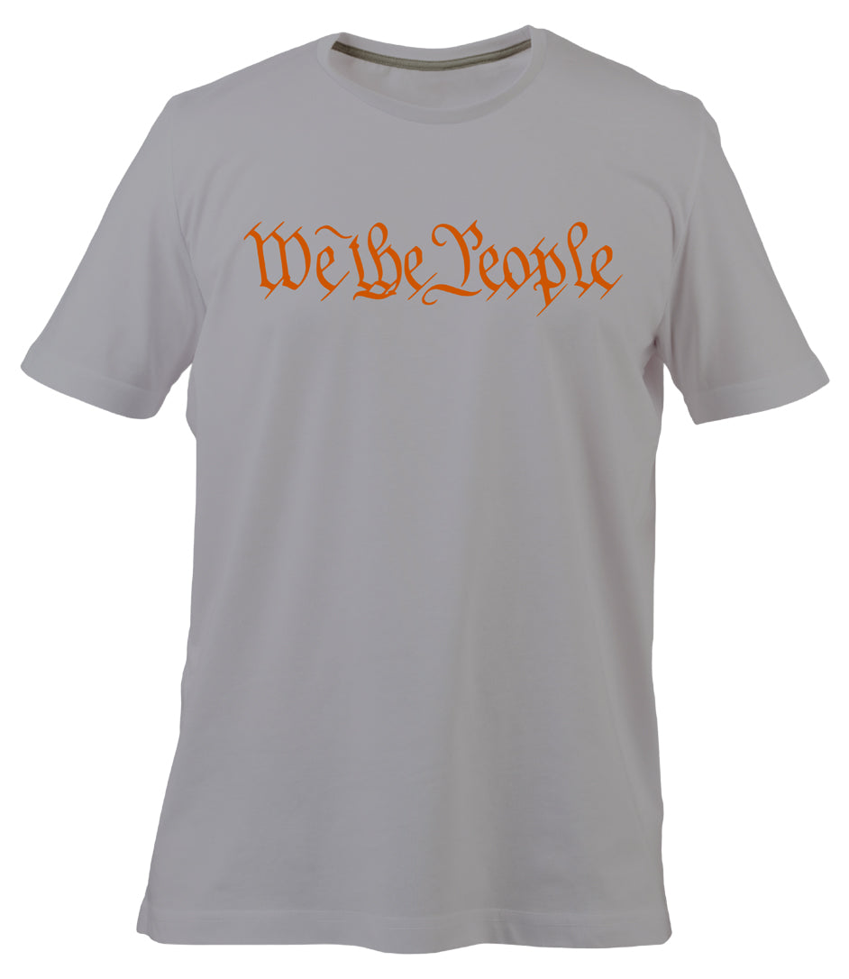We The People Classic Tee (Heather Gray and Orange)
