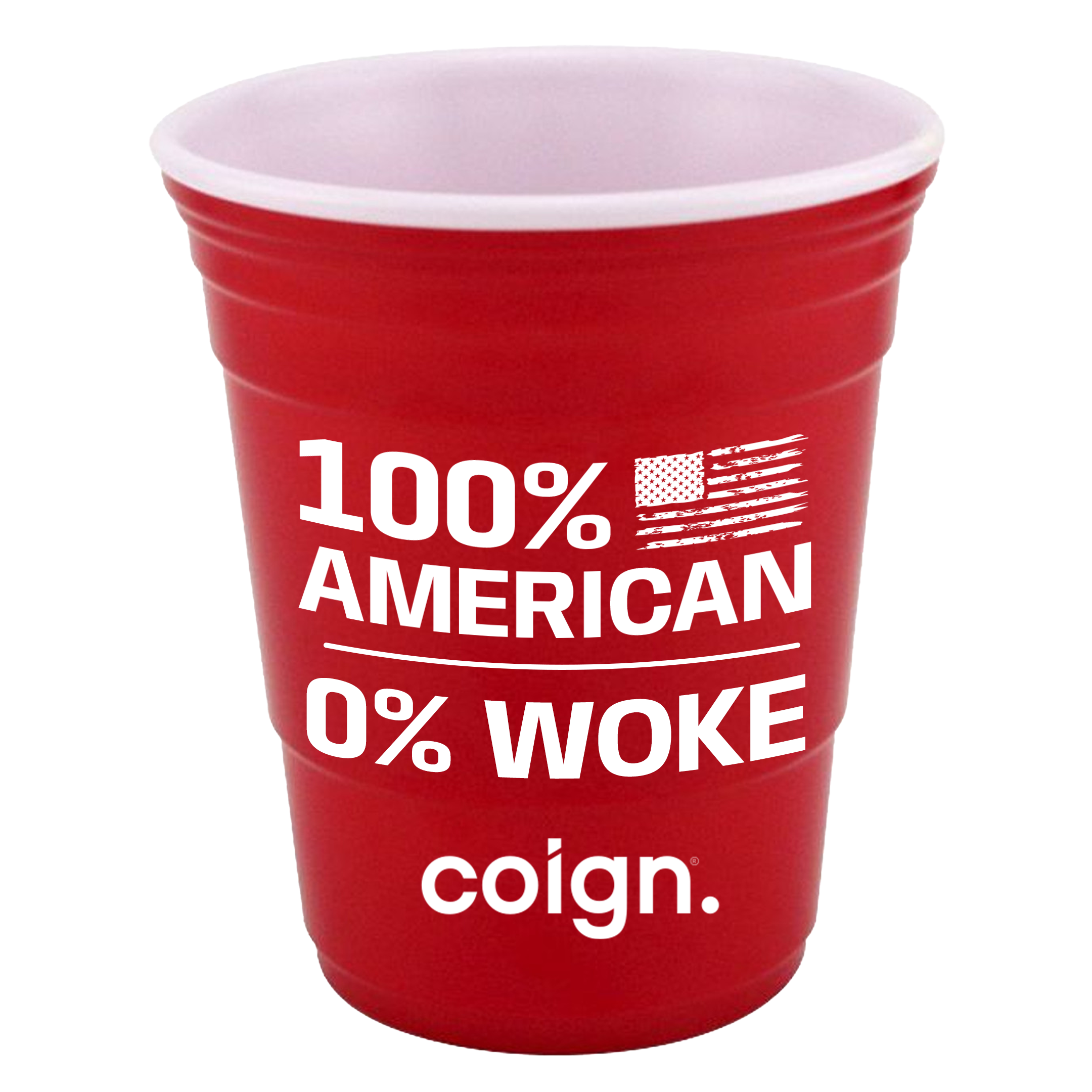 100% American reusable red party cup